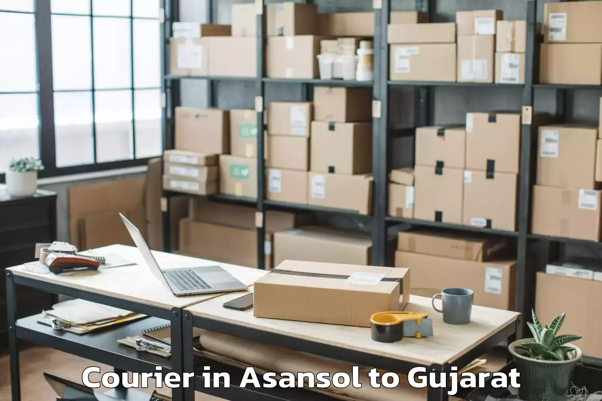 Reliable Asansol to Borsad Courier